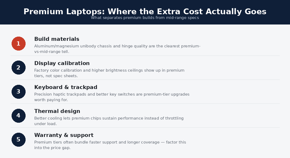 What separates the best premium laptops from the mid-range