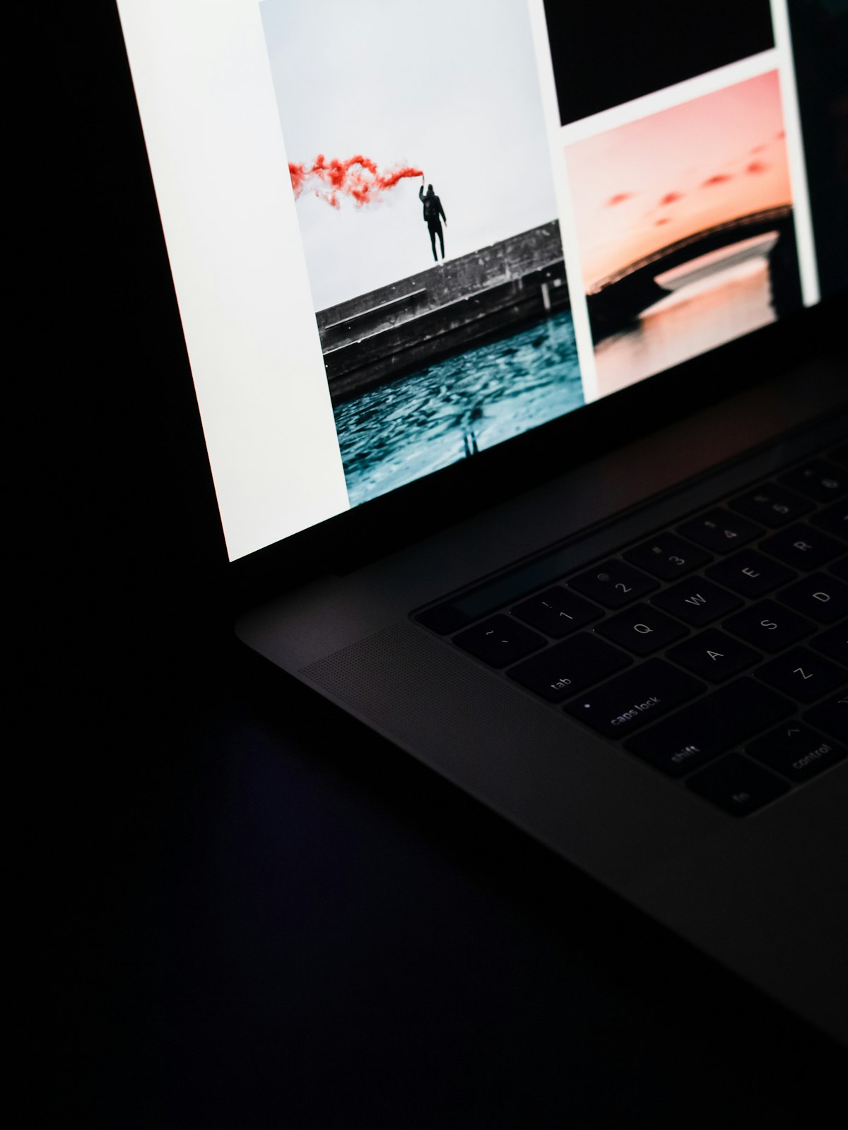 Close-up of a laptop display screen